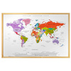 Карта мира на пробковой доске Classic 2, 60 х 90 см - изображение