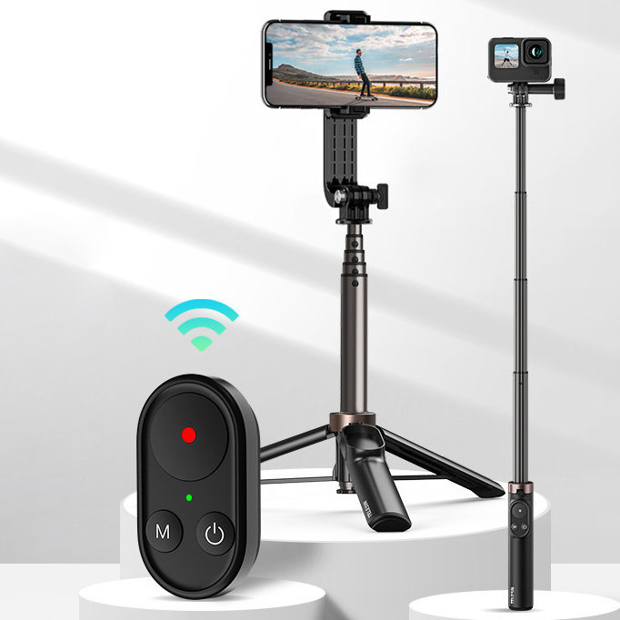 Монопод штатив Telesin Vlog Selfie Stick с пультом управления для GoPro и смартфонов (60 см)  #1