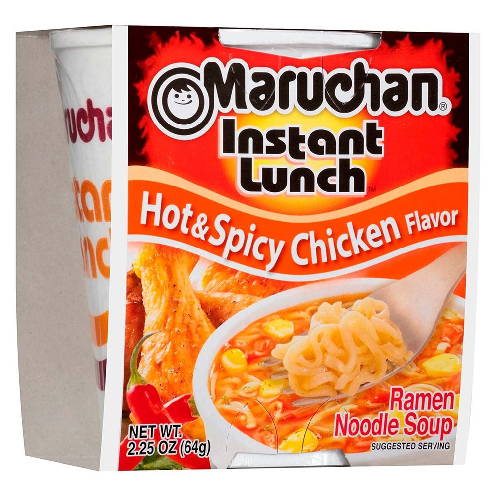 Лапша быстрого приготовления Maruchan Hot & Spicy Chicken со вкусом острой курицы (США), 64 г  #1