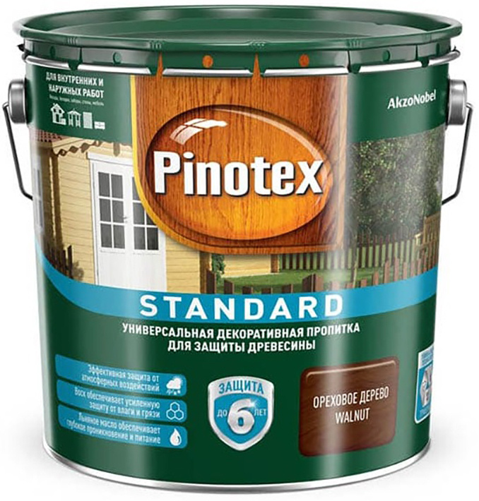 Пропитка для дерева Pinotex standart 10, Водная, 2.7 л - купить в ...