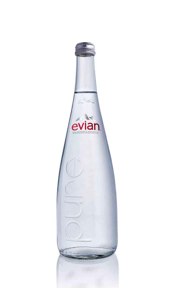 Вода Evian (Эвиан) минеральная природная негазированная стеклянная ...