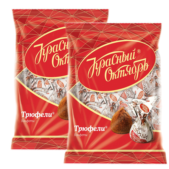 Конфеты Трюфели, Красный Октябрь, 2*200 гр. — купить в интернет ...