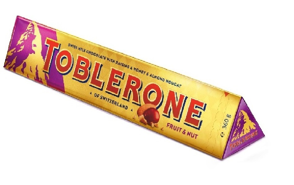 Молочный шоколад Тоблерон Фрут энд Нат Toblerone Fruit and Nut 100 г ...