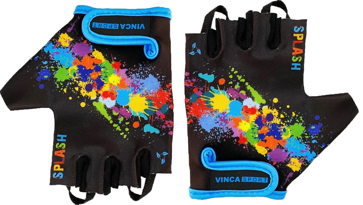 Перчатки велосипедные детские Vinca Sport "Splash", размер:5XS — купить ...