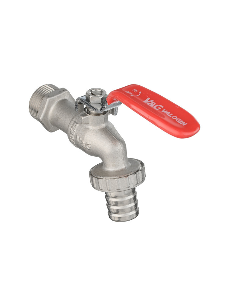 Кран водоразборный со штуцером 3/4\" стальная рукоятка VALOGIN - купить ...