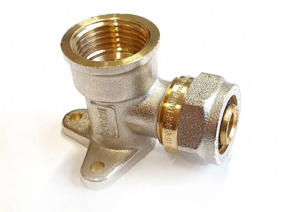 Фитинг обжимной угольник с креплением 16ц-1/2\"внутр. Millennium ...