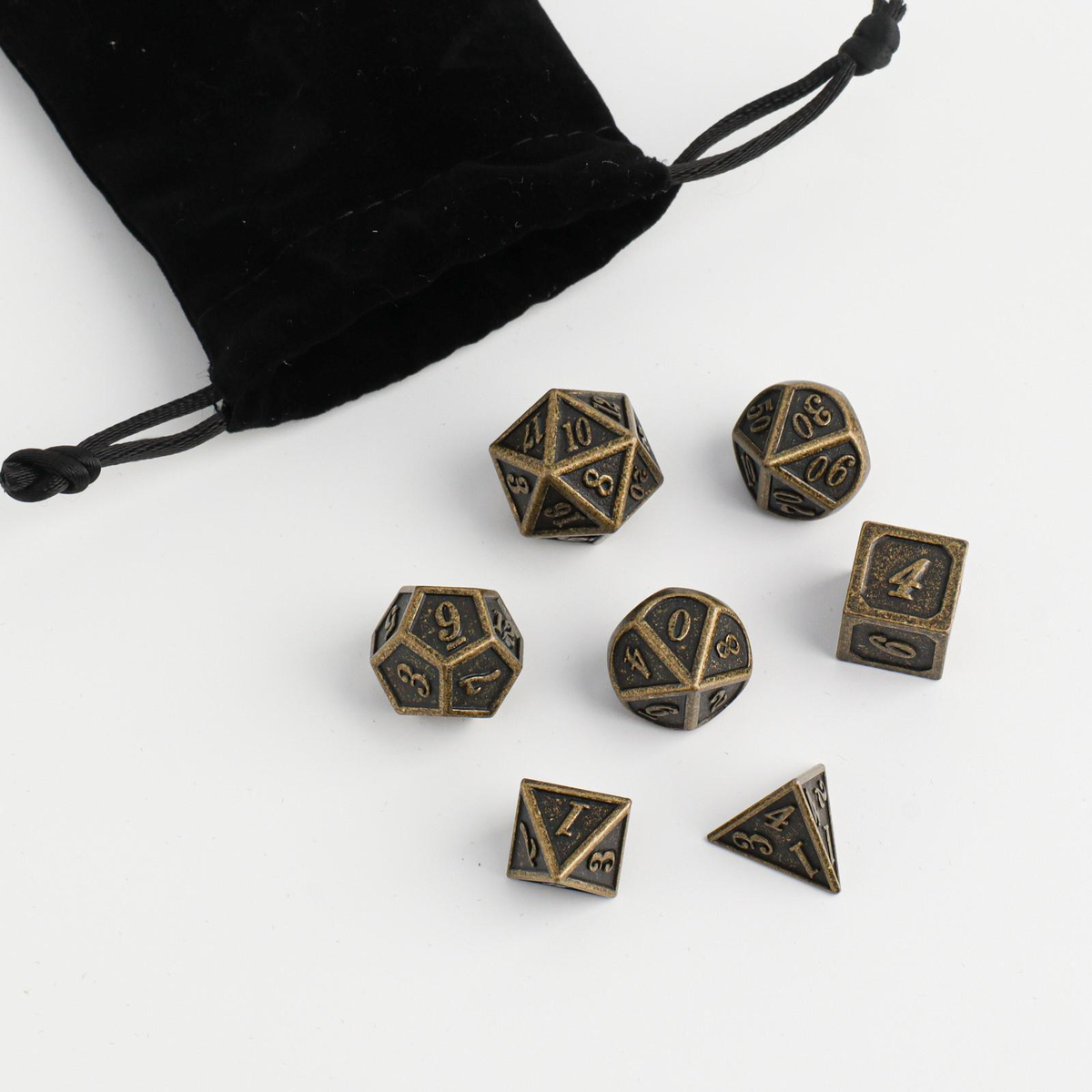 Кости игральные, дайсы, кубики для DnD (Dungeons and Dragons, ДнД), 7 ...