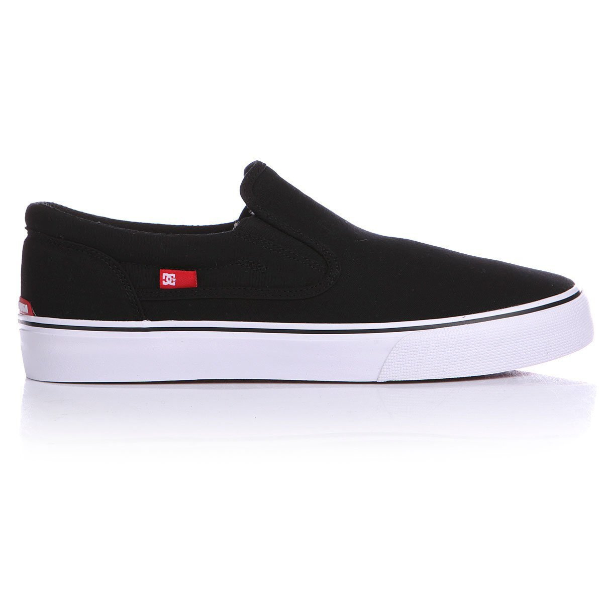 black and white dc shoes