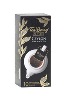 Чай в фильтр-пакете черный листовой Tea Berry &#34;Цейлон&#34; (10шт./4гр.) 40гр Для заваривания в чайнике. Спонсорские товары