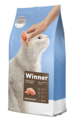 Полнорационный сухой корм для пожилых кошек Мираторг Winner с курицей, 10 кг. Новинки