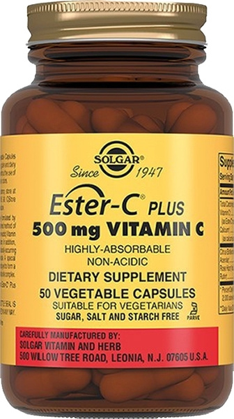 Solgar, Ester-C Plus "Эстер-С плюс Витамин С", 500 мг, 50 капсул ...