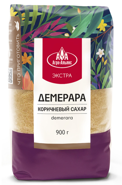 Сахар тростниковый Агро-Альянс Демерара, 900 г - купить с доставкой по ...
