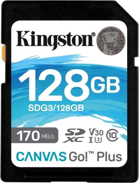 Kingston Карта памяти Canvas GO Plus 128 ГБ (SDG3/128GB) купить на OZON ...