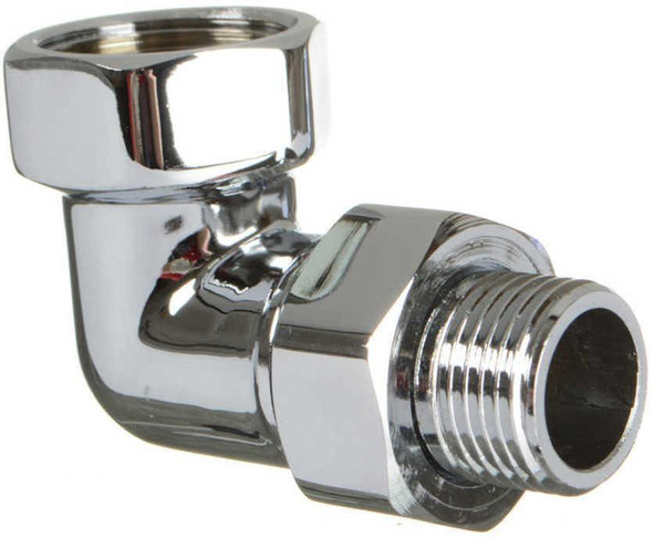 Уголок 3/4"*1/2" внутренний/наружный для полотенцесушителя со сгоном ...