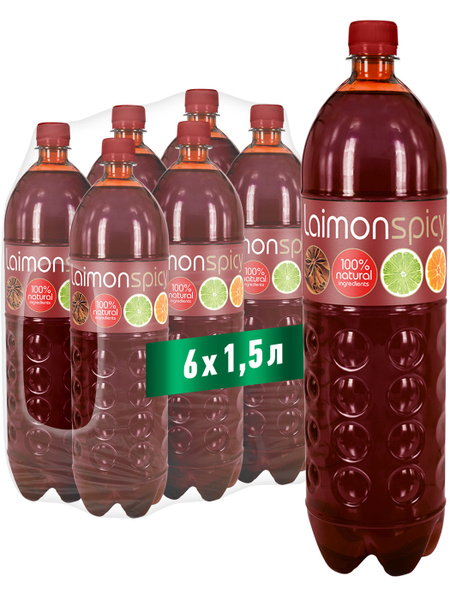 Laimon Spicy среднегазированный напиток 1,5 л. х 6 шт. - купить с ...
