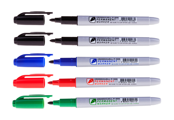 Набор перманентных маркеров Crown "Multi Marker Slim", пулевидный ...