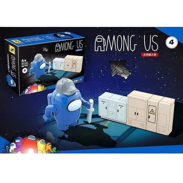 Конструктор Амонг ас /Among us синий - купить с доставкой по выгодным ...