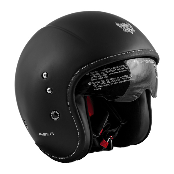 Мотошлем BEON открытый B-117 matt black-old XL - купить с доставкой по ...