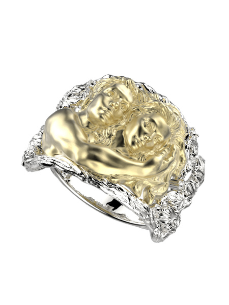 Spika Gold Кольцо Серебро позолоченное 925 пробы купить на OZON по ...