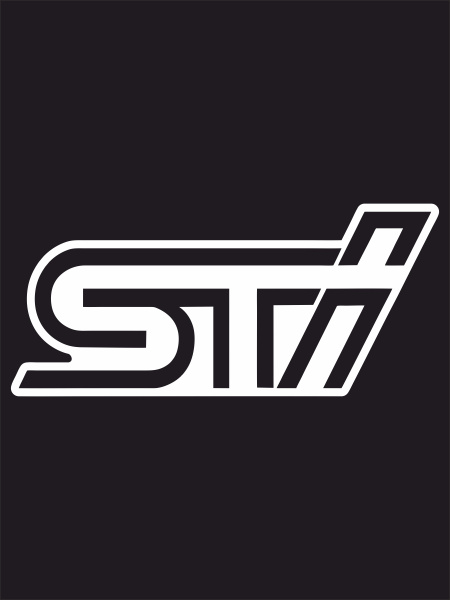 Наклейка на авто - STI 20х9 см - купить по выгодным ценам в интернет ...