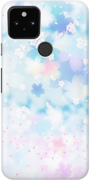 Силиконовый чехол Цветение сакуры на Google Pixel 5 / Гугл Пиксель 5 ...
