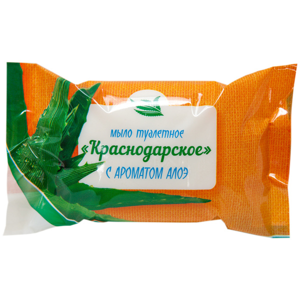 Мыло твердое туалетное Меридиан "Краснодарское. Алоэ", 100г, флоу-пак ...
