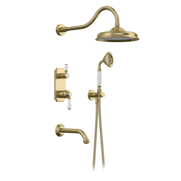 Душевая система встраиваемая Elghansa 54C0986-Bronze (Set-26) с верхним ...