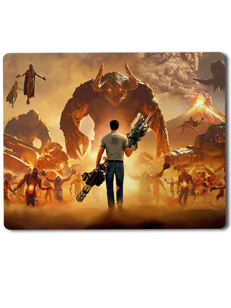 Геймерский коврик Serious Sam (сериос сэм, серьезный сэм, персонаж ...