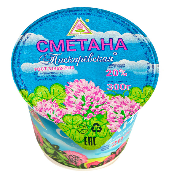 Сметана Пискаревская, 20 %, 300 г купить на OZON по низкой цене (291634793)
