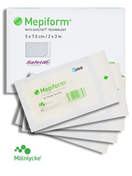 Мепиформ (Mepiform) силиконовая повязка (пластырь) от рубцов и шрамов ...