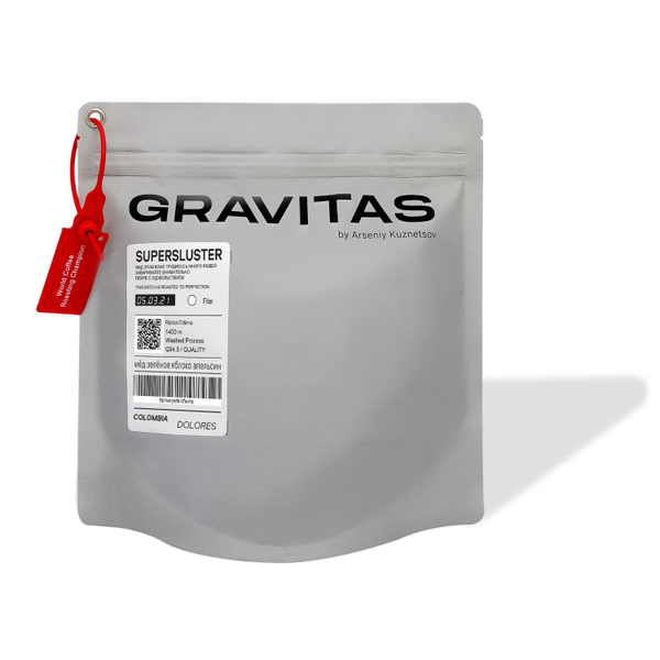 Кофе в зёрнах GRAVITAS, Colombia Dolores, мытая обработка, 250гр ...