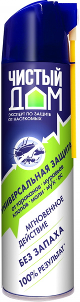 Чистый Дом Аэрозоль Super, универсальная защита от тараканов, клопов ...