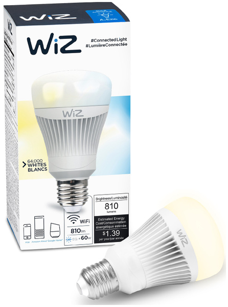 WiZ Умная лампочка A E27 WIZ60 TW 0126071 (холодный/теплый) 1 шт ...
