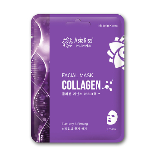 AsiaKiss Маска тканевая для лица с коллагеном - Collagen essence facial ...