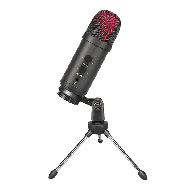 USB микрофон Конденсаторный микрофон со штативом и регулятором ...