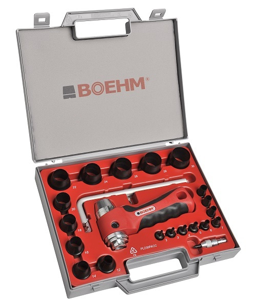 Набор пробойников 3-30 мм BOEHM, 18 ПРЕДМЕТОВ (для паронитовых и ...
