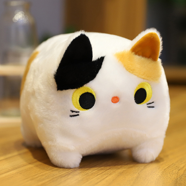 Мягкая игрушка квадратный кот белый, 15см - купить с доставкой по ...
