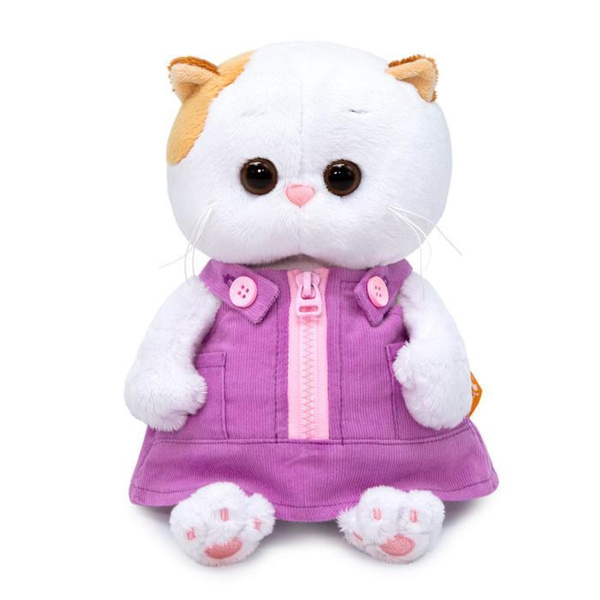 Басик и Ко, Мягкая игрушка "Ли-Ли Baby в вельветовом сарафане", 20 см ...