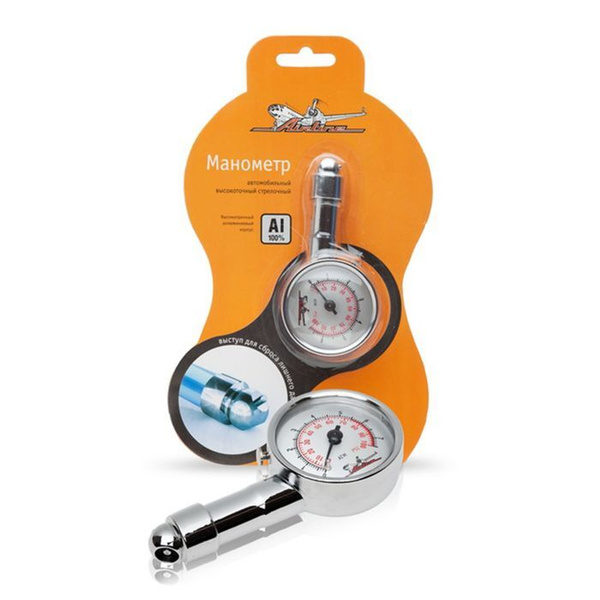 Манометр, механический, стрелочный, металлический, до 7 атм купить по ...
