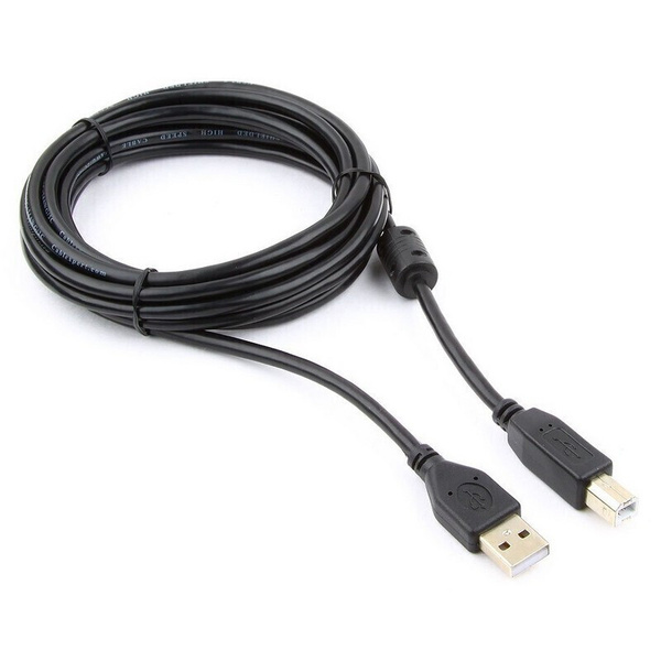 Кабель USB A 2.0 - USB B, М/М, 3 м, фер, чер, CCF-USB2-AMBM-10 - купить ...