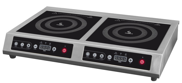 Плита индукционная настольная AIRHOT IP7000 D двухконфорочная, 7кВт ...