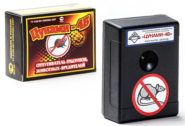 Ультразвуковой отпугиватель грызунов Цунами 4Б (отпугиватель мышей и ...
