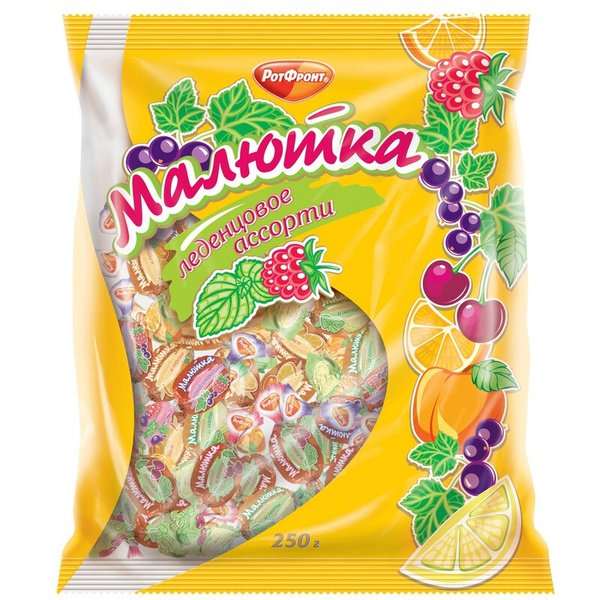 Конфеты Леденцы Малютка ассорти 4 вкуса,250гр - купить с доставкой по ...