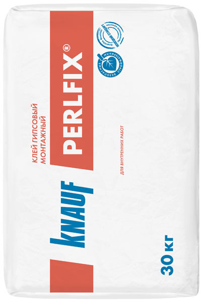 КНАУФ Перлфикс клей гипсовый монтажный (30кг) / KNAUF Perlfix клей ...