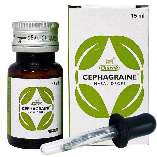 Сефагрейн Чарак, Cephagraine Charak капли в нос - гайморит, мигрени, 15 ...
