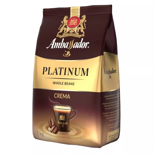 Кофе в зернах "Ambassador" Platinum Crema, 1кг. - купить с доставкой по ...