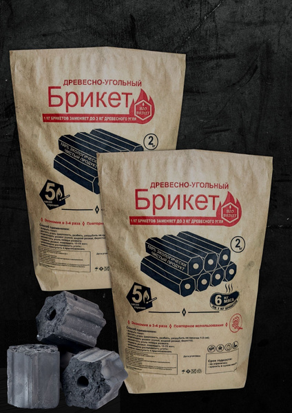 Характеристики Древесно-угольные брикеты "BIO BRIKET" для мангалов ...