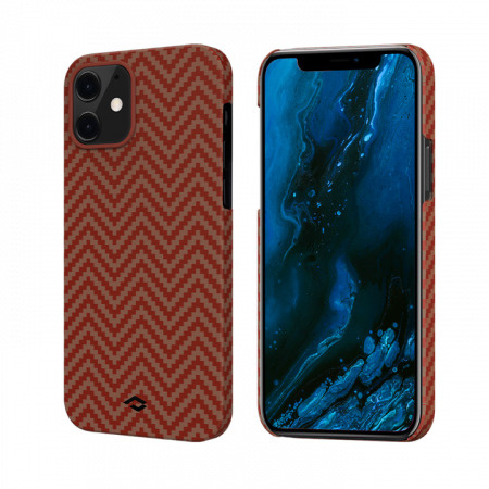 Чехол Pitaka MagEZ Case для iPhone 12 Mini 5.4" оранжевый, кевлар ...