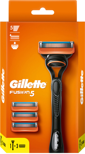 Мужская бритва Gillette Fusion5, 4 кассеты, с 5 лезвиями, c точным ...