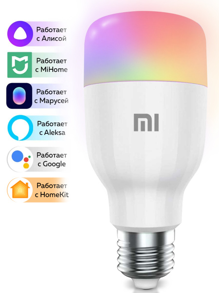 Xiaomi Умная лампочка Smart Bulb_Essential_E27, 9 Вт, Светодиодная ...